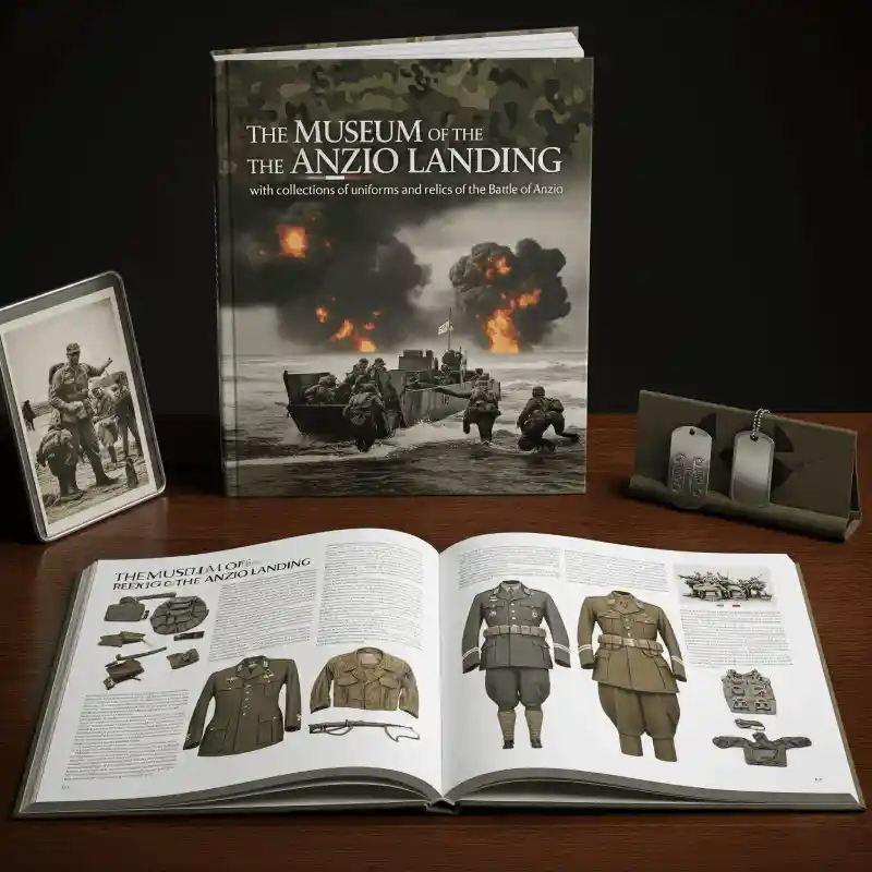 Le catalogue ouvert sur la table avec les photos des uniformes officiels